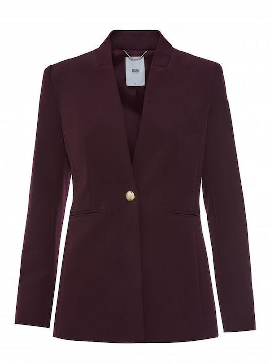 BSB BSB Damen Blazer Burgundisch