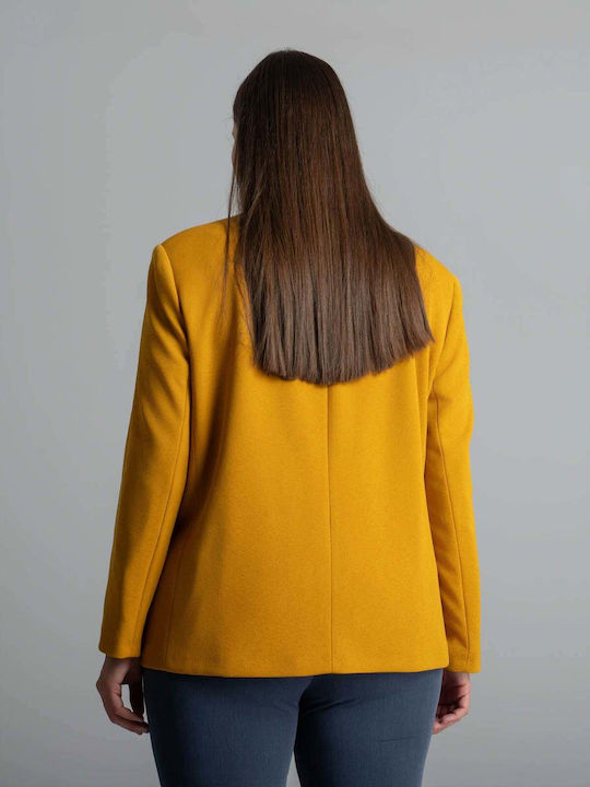 Mat Fashion Дамско Сако Жълто 0039.4517.НЕТТО-тъмно Жълто