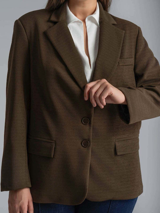 Mat Fashion Дамско Сако Каки 0039.4517.НЕТТО-khaki