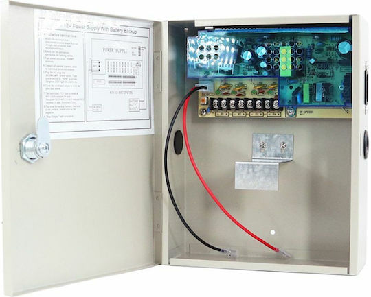 Omnitron Τροφοδοτικό Κουτί Συστημάτων CCTV CP1209-5A-4-BAT