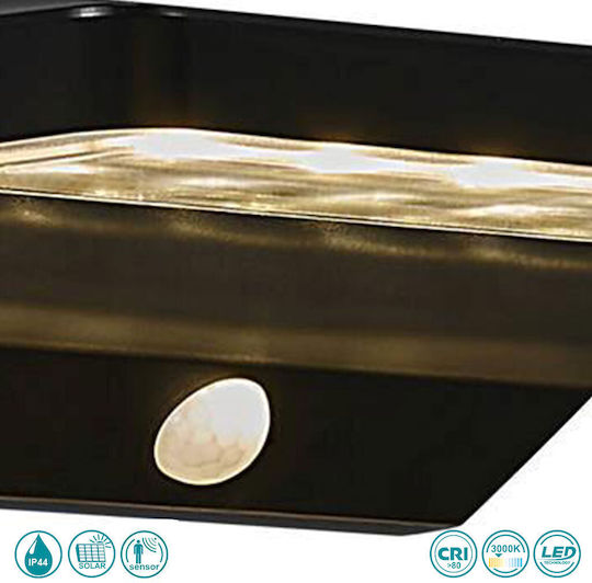 Nordlux Agena Ηλιακό Φωτιστικό Δρόμου 5W 400lm Θερμό Λευκό 3000K με Αισθητήρα Κίνησης και Φωτοκύτταρο IP44 22x12.7x9εκ.