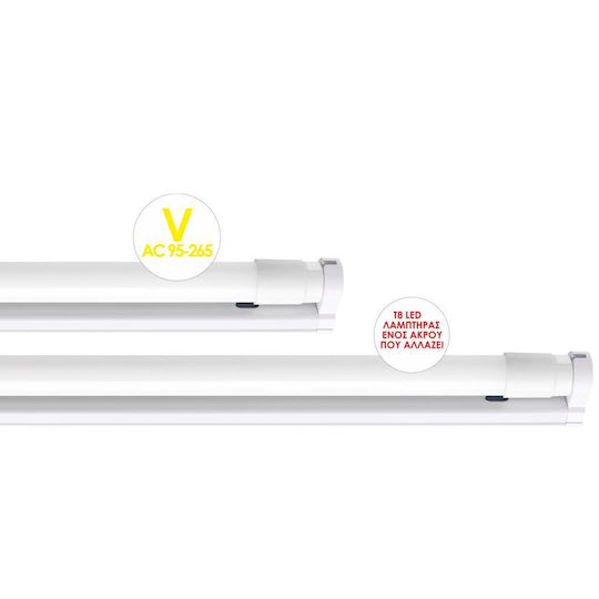 Elvhx Commercial Linear LED Ceiling Light 9W Natural White IP20 L61xD3xH5cm