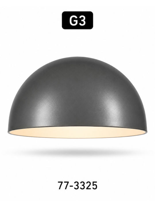 Home Lighting Кръгла Абажур Сив с диаметър 17см