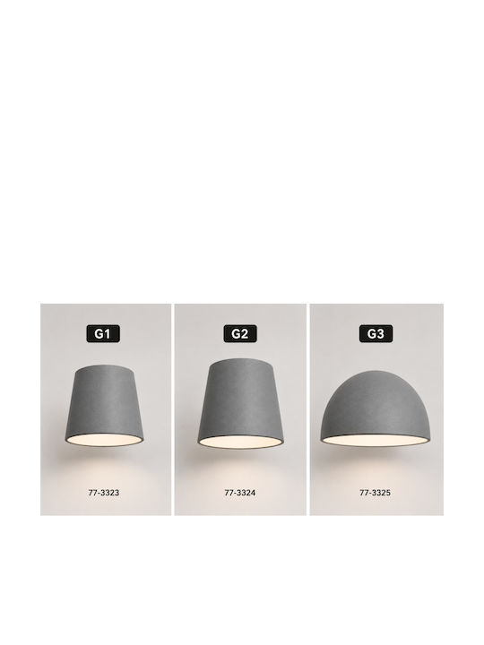 Home Lighting Κωνικό Καπέλο Φωτιστικού Γκρι με Διάμετρο 14cm