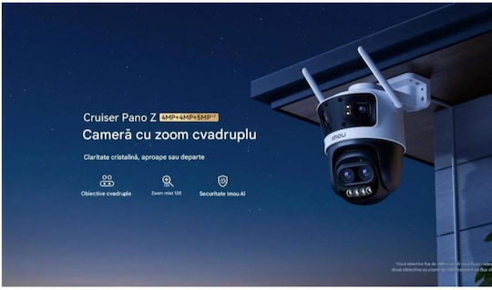Imou IPC-S76DP-13M0N IP Квад Камера за Видеонаблюдение Wi-Fi 13MP Водоустойчива с Обектив 3.6mm