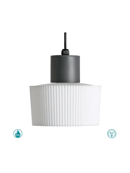 Faro Barcelona Hängende Deckenleuchte für den Außenbereich E27 in Gray Farbe 74427C-04