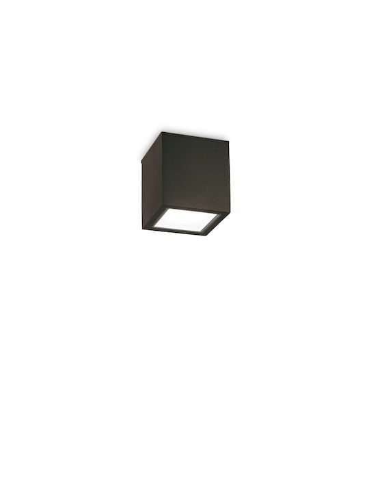 Ideal Lux Techo Outdoor Ceiling Flush Mount GU10 in Black Color 251578
