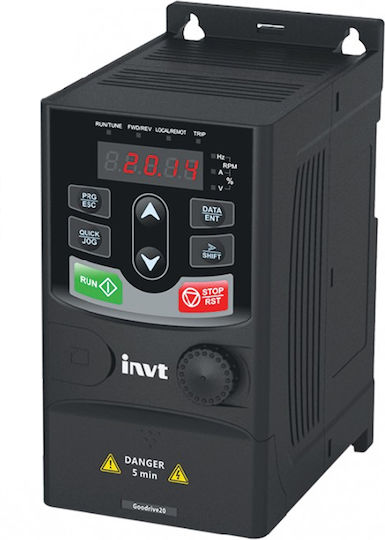 Invt Geschwindigkeitsregler 3-Phasen 400V 2,2KW GD20-2R2G-4