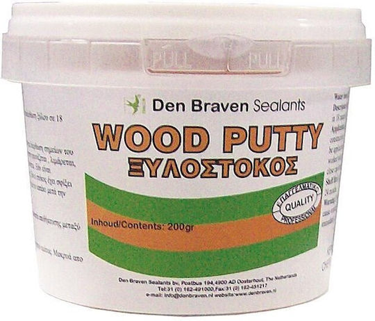 Bostik Den Braven Wood Putty Acrylic Water 13 Black 200ml