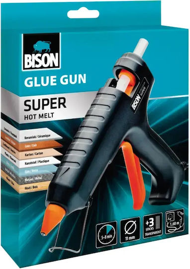 Bison Пистолет за Горещо Лепене за Силиконови Пръчки 7mm