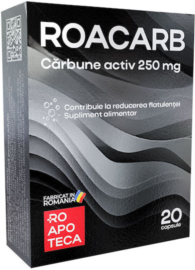 Roacarb Cărbune Activat 250 mg 20 Capsule