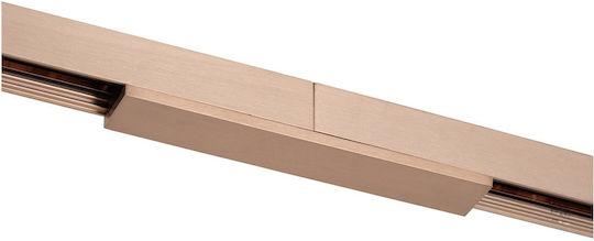 Lucide Premium Linear Straight Connector 1-Circuit Track Lighting System Champagne 55900 08 05