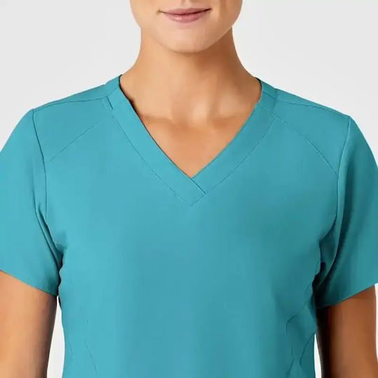 WonderWink W123 V-neck Женски Медицинска блуза Тюркоазен