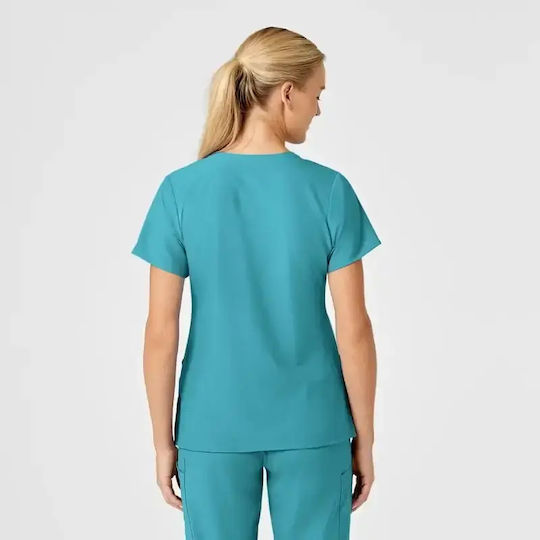 WonderWink W123 V-neck Женски Медицинска блуза Тюркоазен