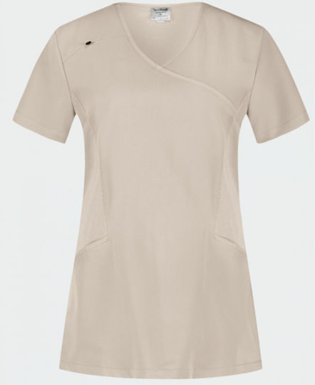 bwell Justina Weibliche Medizinische Bluse Gelbe