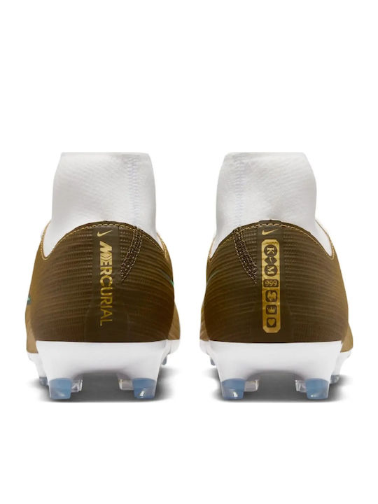 Nike Mercurial Superfly 11 Academy "Kylian Mbappé" FG/MG Ghete Fotbal cu Crampoane Auriu Metalic / Verde Strălucitor