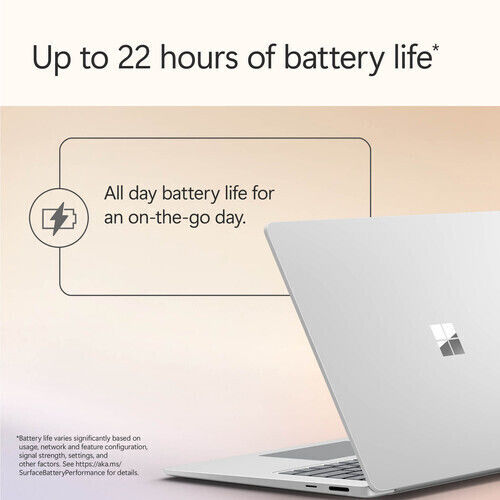 Microsoft Surface Laptop For Business 15" IPS FHD Touchscreen 120Hz (Ultra 5-236V/16GB/256GB SSD/W11 Pro) Platinum (US Keyboard)