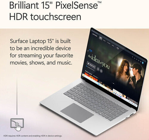 Microsoft Surface Laptop For Business 15" IPS FHD Touchscreen 120Hz (Ultra 7-266V/16GB/512GB SSD/W11 Pro) (US Keyboard)