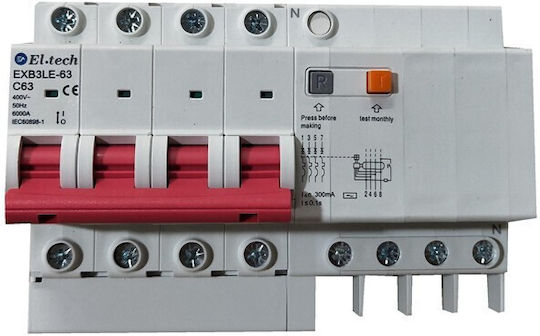 EL-Tech Phasenrelais Leckage der Erde 40A Tetrapol