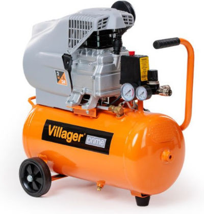 Villager Μονοφασικό Κομπρεσέρ Αέρος με Ισχύ 2hp και Αεροφυλάκιο 24lt