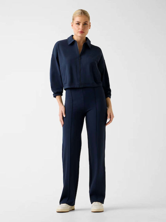 Women's Set with Cropped Leggings Blue