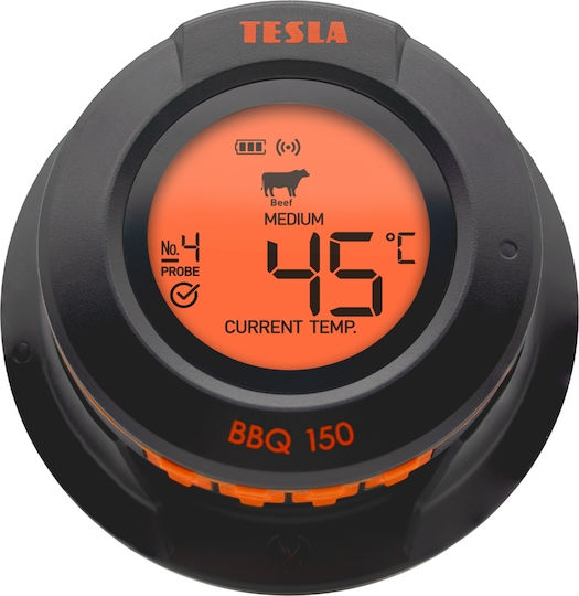 Tesla Kabelloses Digitales Lebensmittelthermometer Backofen mit Sonde