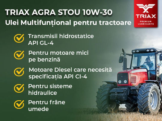 Хидравлично Масло За Земеделие Triax Agra Stou Super Tractor 10w-30 18.9 L