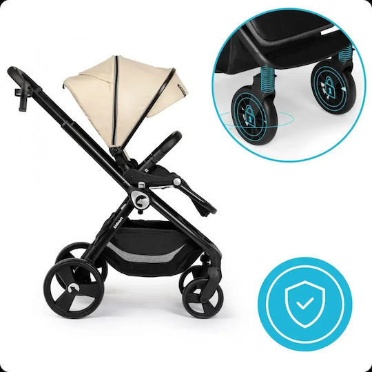 Kidnort Isbjorn Summer Sand Cărucior Reglabil Pentru Bebeluși Potrivit Pentru Nou-Născuți Negru 10.2kg
