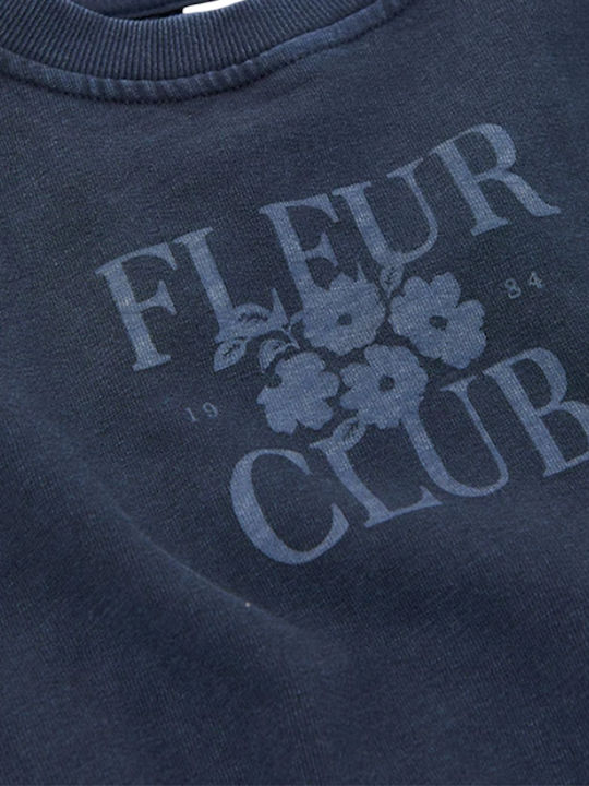 Fleece Kids Sweatshirt Navy Blue Sweatshirt
