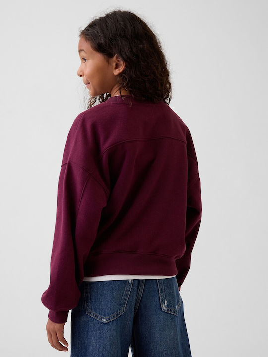 Fleece Kids Sweatshirt Tuscan Red