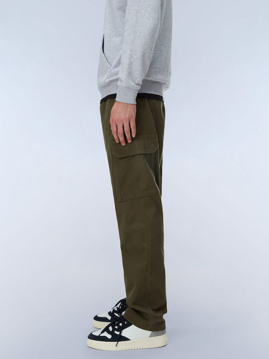 Men's Cargo Trousers Loose Fit Green