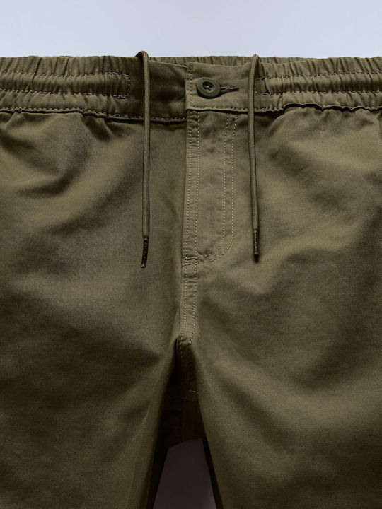 Men's Cargo Trousers Loose Fit Green