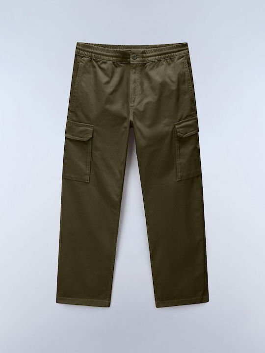 Men's Cargo Trousers Loose Fit Green