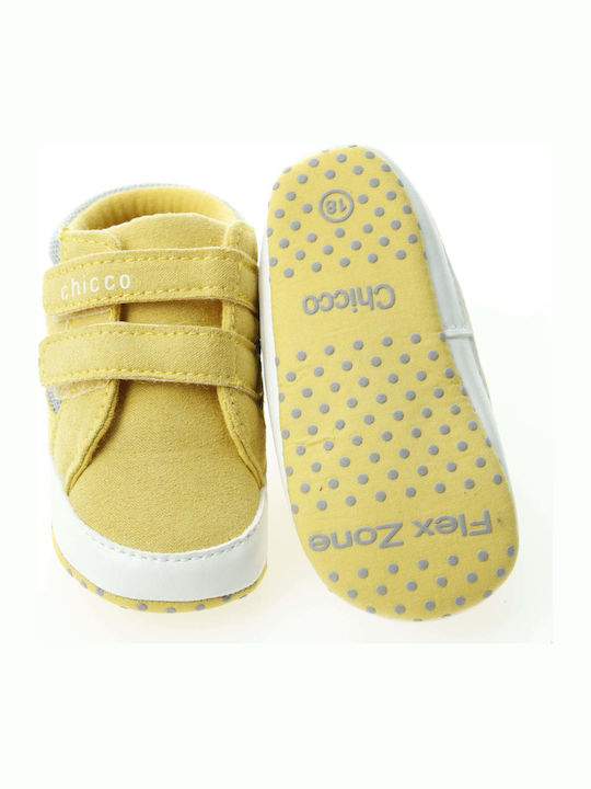 Chicco Weiche Sohlenschuhe für Babys Turnschuhe Gelbe