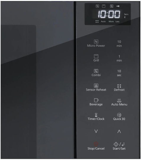 Panasonic Φούρνος Μικροκυμάτων με Grill 31lt Μαύρος