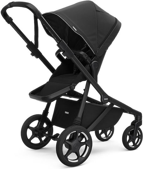 Thule Sleek 2 Reglabil Cărucior 2 în 1 Potrivit pentru Nou-născuți Negru