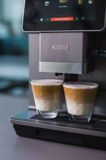Αυτόματη Μηχανή Espresso 1465W Πίεσης 15bar για Cappuccino με Μύλο Άλεσης Πράσινη