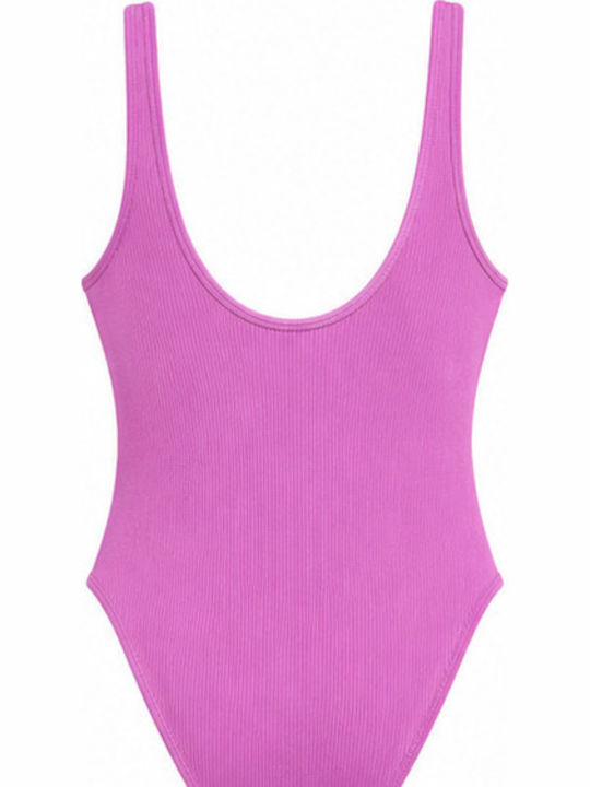 One Piece Swimsuit Purple