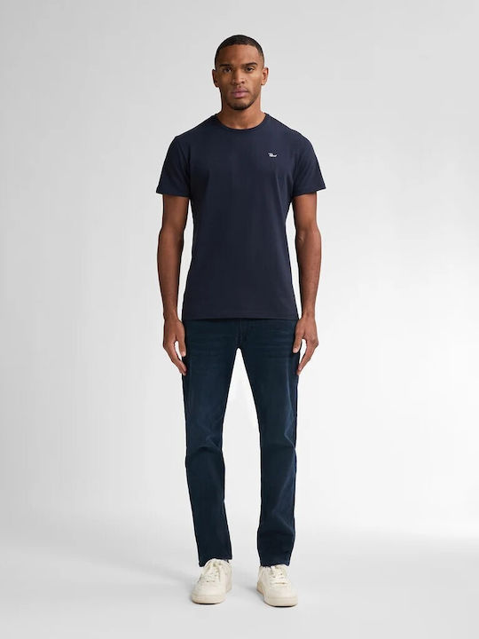 Russel Men's Jeans Pants Elastic Regular Tapered Fit Blue