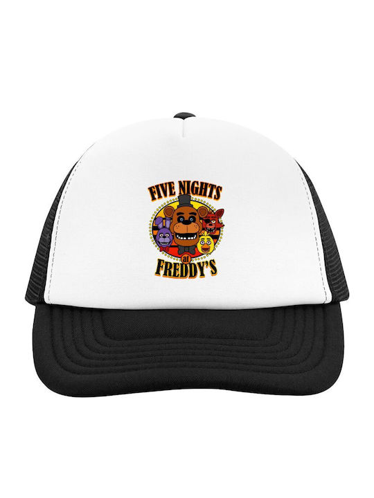 Five Nights At Freddy's Καπέλο Ενηλίκων Soft Trucker Δίχτυ Black White Polyester Ενηλικων Unisex One Size Five Nights At Freddy's Καπέλο Ενηλίκων Soft Trucker Δίχτυ Black White Polyester Ενηλικων Unisex One Size