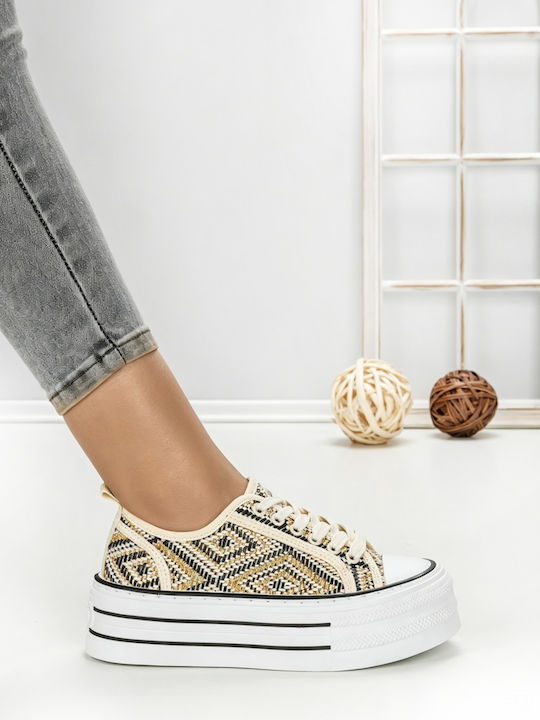 Adidași Flatforms Pentru Femei Negri