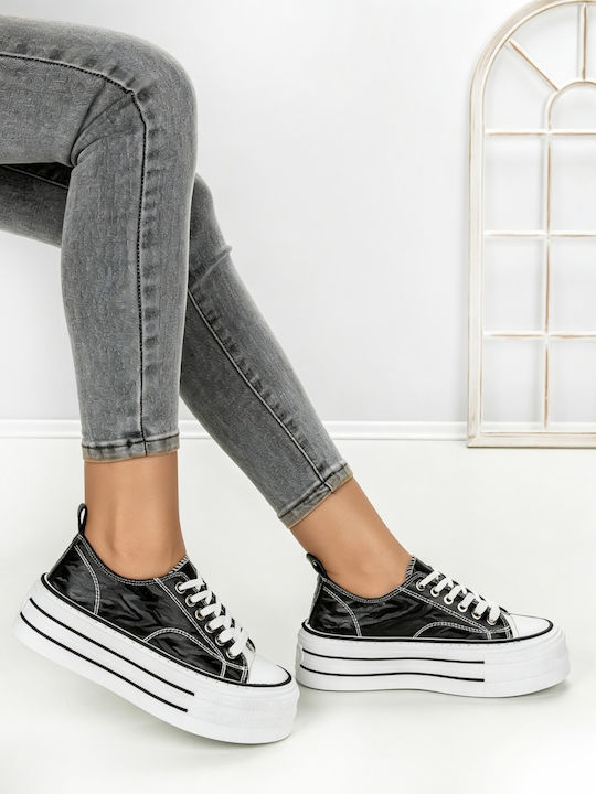 Adidași Flatforms Pentru Femei Negri