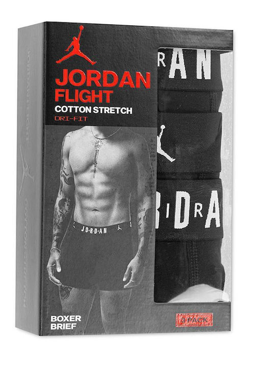 Flight Herren Boxershorts Schwarz 3er Pack