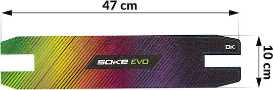 Soke Profi Scooter Griptape 47x10cm Regenbogen