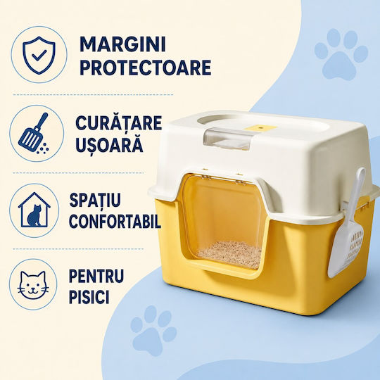 Cat Toilet Yellow M52 x W35.5 x H35cm