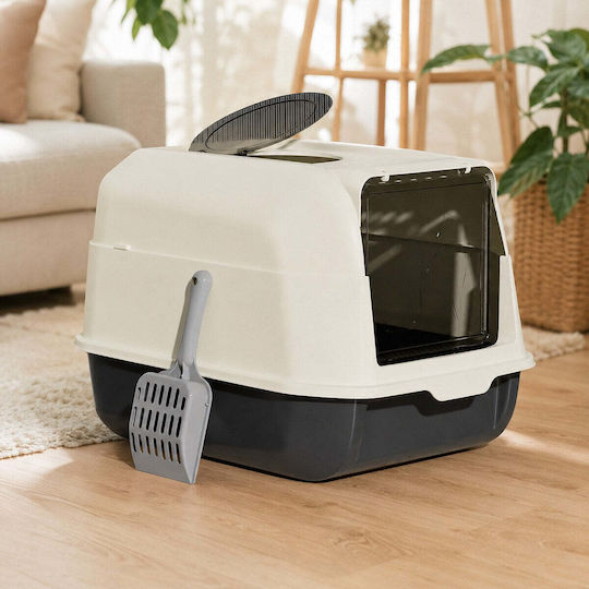 Toaletă pentru pisici cu Filtru Gri M51 x L36 x Î34cm
