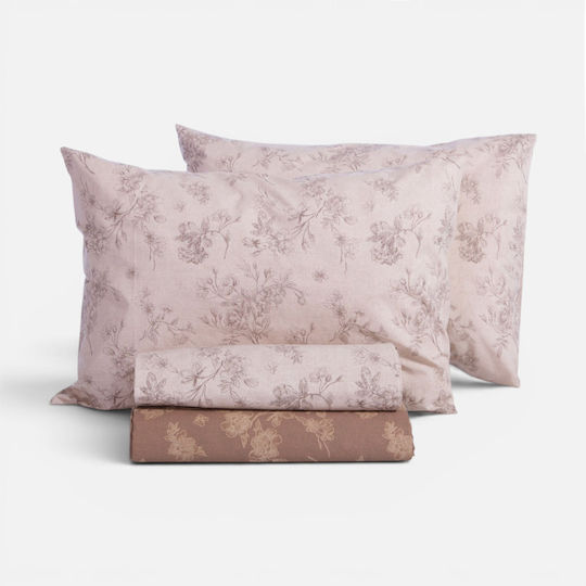 Nef-Nef Homeware Dream Комплект Чаршафи Двойни 240x270см Екрю (4бр)