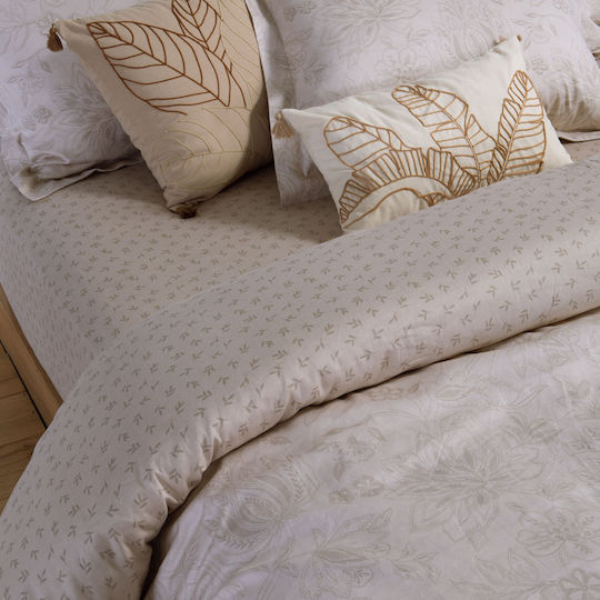Nef-Nef Homeware Elinda Комплект Чаршафи Супердвойни 240x270см Екрю (4бр)