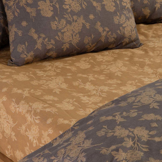 Nef-Nef Homeware Dream Комплект чаршафи двойни 200x270см Кафяв (4 бр.)