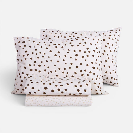 Nef-Nef Homeware Trust Комплект Чаршафи King Size с Еластична лента 240x270+35см. Екрю (4бр)